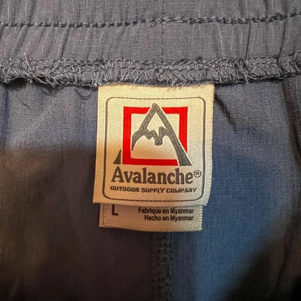 NWT Avalanche Terra Ripstop Cargo Capri Vintage Indigo Size L - Picture 3 of 9